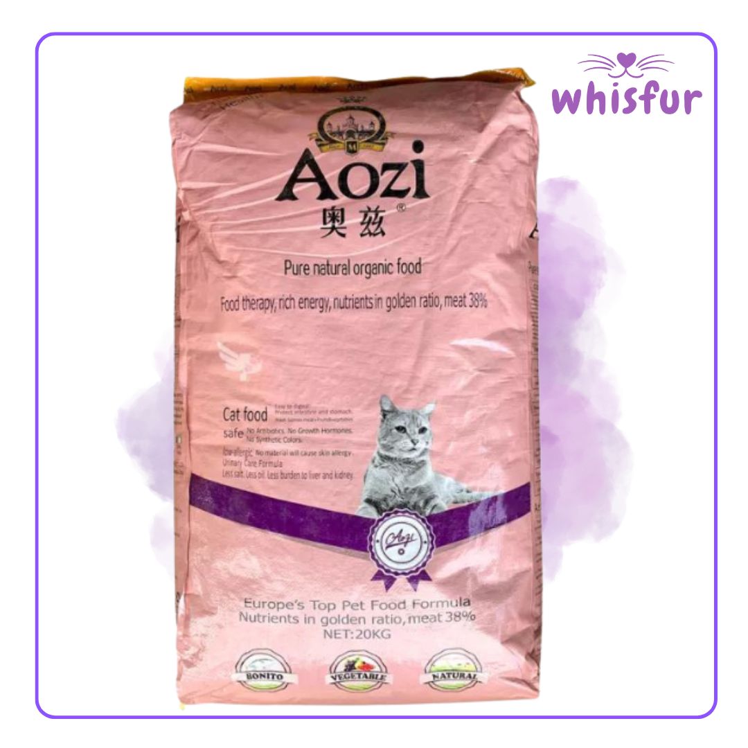 Aozi Natural And Organic Dry Food For Cats 1 Sack 20Kg All Ages