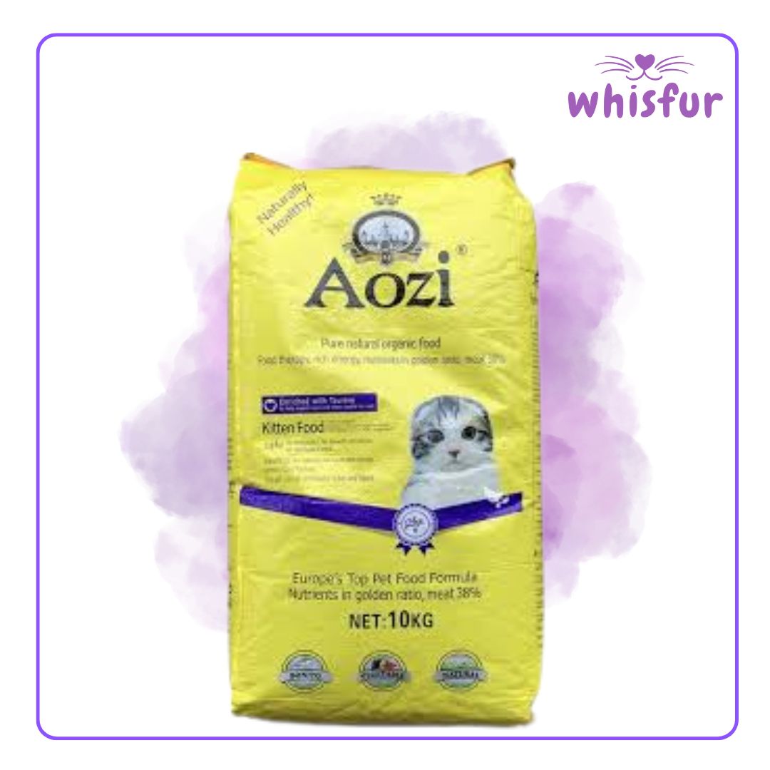 Aozi Natural And Organic Dry Food For Cats 1 Sack 10Kg Kitten Sack
