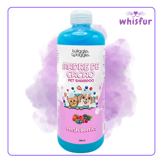 Wiggle Waggle Madre De Cacao Pet Shampoo 1 Bottle 500Ml Fresh Berries